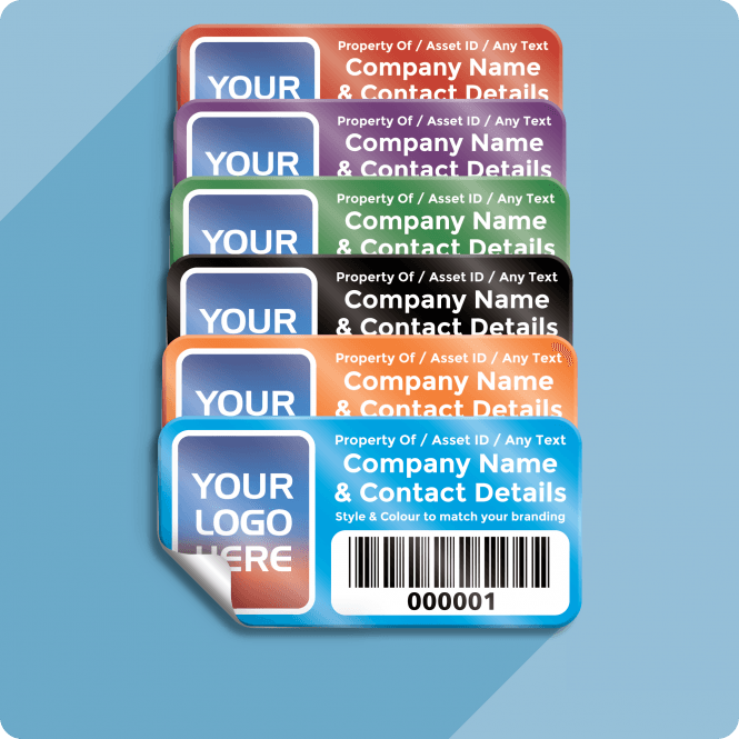 Barcode Asset Labels - Standard - Design 2